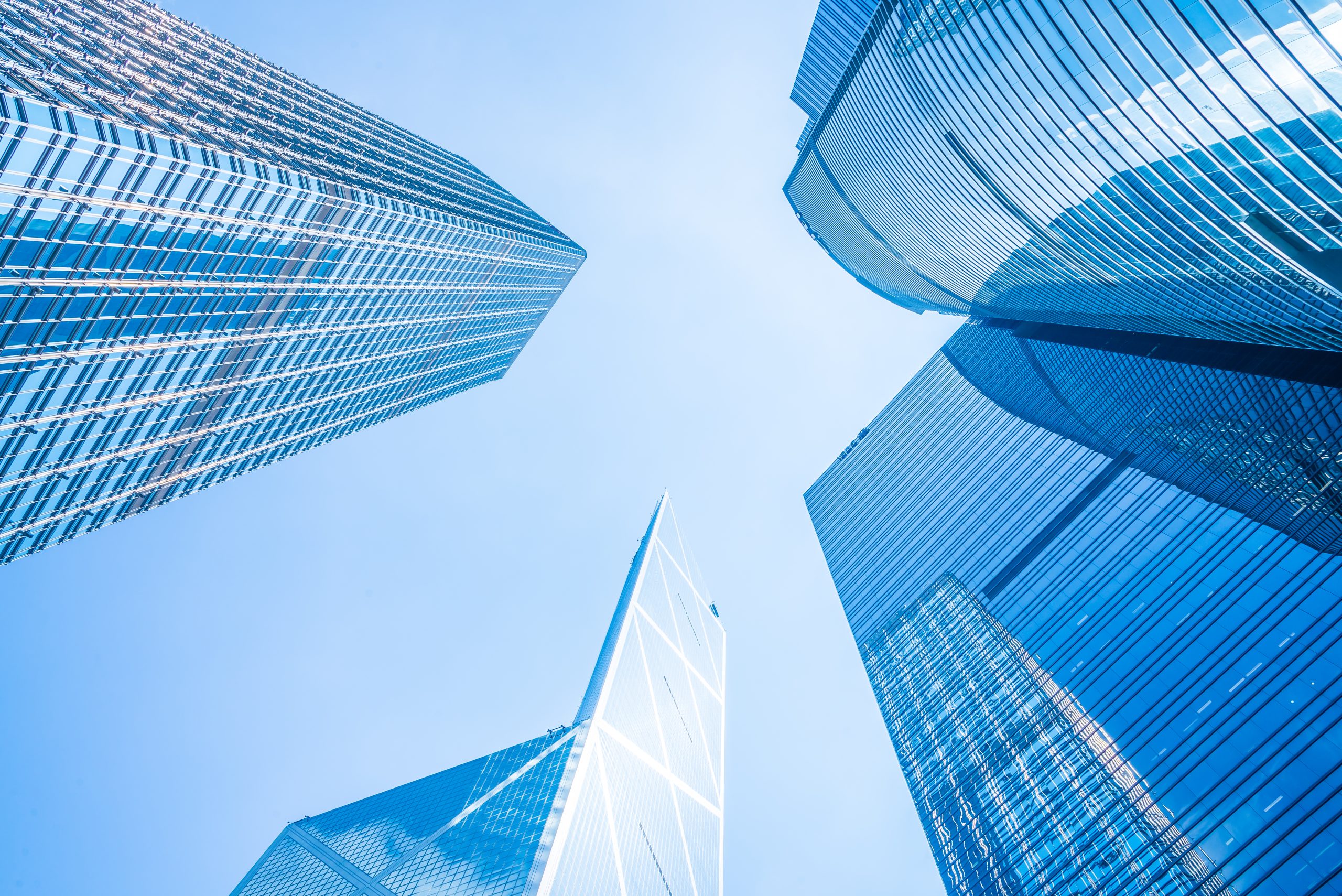 Business skyscraper building in hong kong city